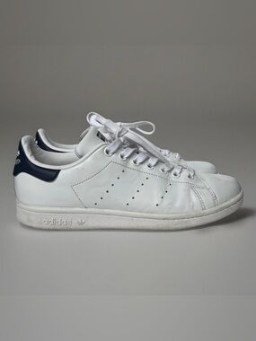 ADIDAS Stan Smith White Navy Sneakers Women's Size 7.5